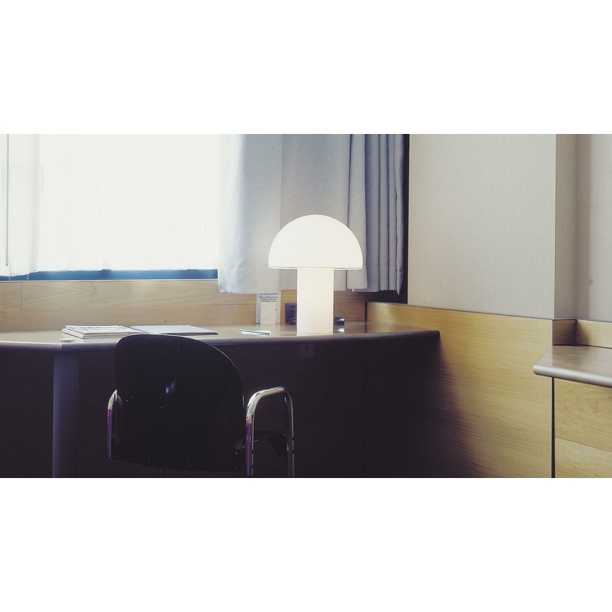 Artemide A006300 - Eπιτραπέζιο φωτιστικό ONFALE 1xE14/5W/230V + 1xE27/13W λευκό