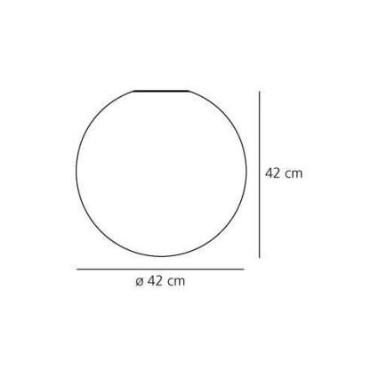 Artemide AR 0117010A - Φωτιστικό οροφής μπάνιου DIOSCURI 420 1xE27/150W/230V IP44