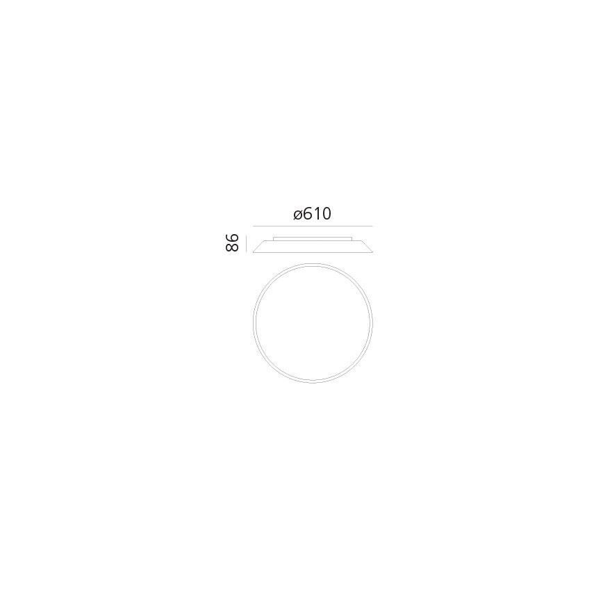 Artemide AR 0241320A - Οροφής φωτιστικό LED FEBE 4xLED/30W/230V