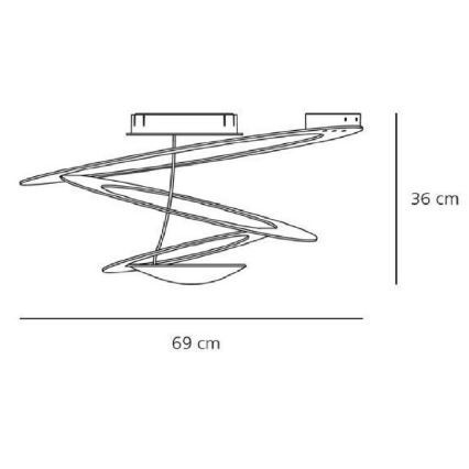 Artemide AR 1247010A - Φως οροφής PIRCE MINI 1xR7s/330W/230V