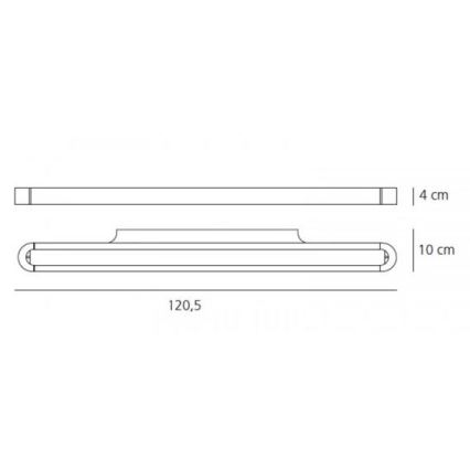 Artemide AR 1917010A - LED Επιτοίχιο φωτιστικό TALO 120 1xLED/51W/230V