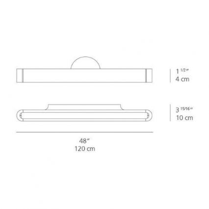 Artemide AR 1917020A - Επιτοίχιο φωτιστικό LED TALO 120 LED/51W/230V