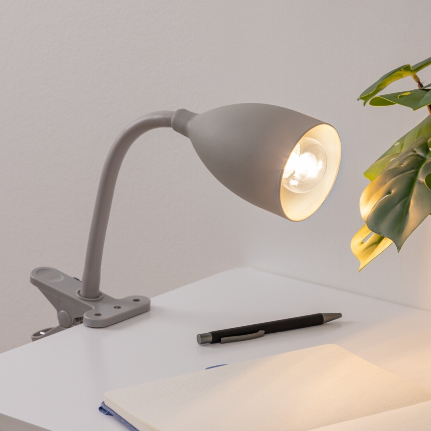 Atmosphera - Λάμπα με κλιπ SILY 1xE14/7W/230V γκρι