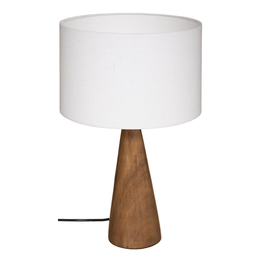 Atmosphera - Eπιτραπέζιο φωτιστικό AINA 1xE27/25W/230V πεύκο