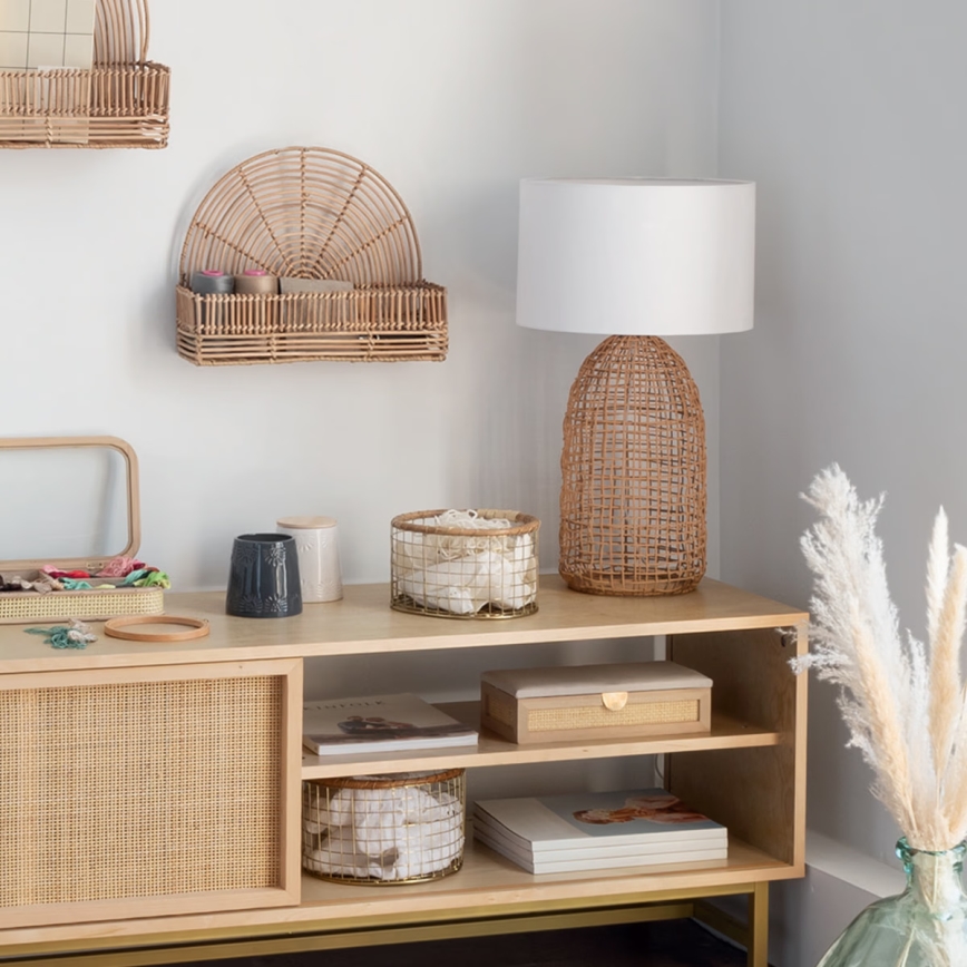 Atmosphera - Eπιτραπέζιο φωτιστικό KARLA 1xE27/25W/230V rattan