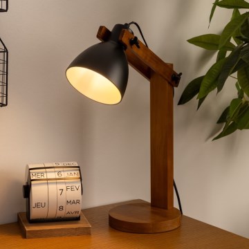 Atmosphera - Eπιτραπέζιο φωτιστικό KUBA 1xE14/25W/230V πεύκο