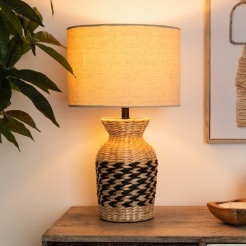 Atmosphera - Eπιτραπέζιο φωτιστικό MENA 1xE27/40W/230V υάκινθος