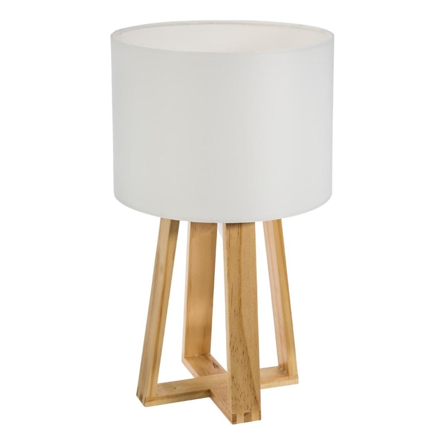 Atmosphera - Eπιτραπέζιο φωτιστικό MOLU 1xE27/25W/230V πεύκο/λευκό