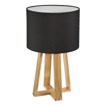 Atmosphera - Eπιτραπέζιο φωτιστικό MOLU 1xE27/25W/230V πεύκο/μαύρο