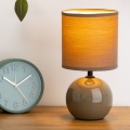 Atmosphera - Eπιτραπέζιο φωτιστικό TIMÉO 1xE14/60W/230V taupe