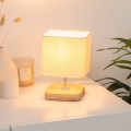 Atmosphera - Eπιτραπέζιο φωτιστικό TOXEY 1xE14/25W/230V πεύκο/μπεζ