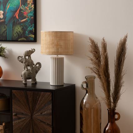 Atmosphera - Eπιτραπέζιο φωτιστικό TYLIA 1xE14/60W/230V rattan