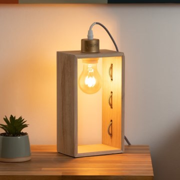 Atmosphera - Eπιτραπέζιο φωτιστικό IWATA 1xE27/25W/230V paulownia