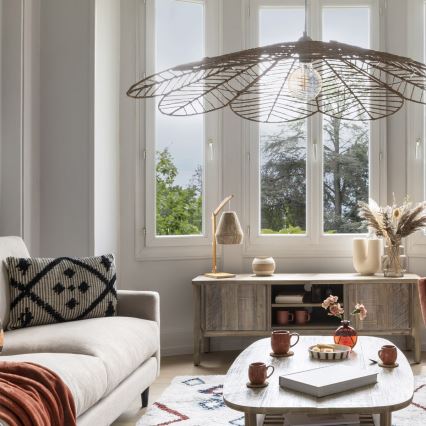 Atmosphera - Eπιτραπέζιο φωτιστικό KARLA 1xE27/40W/230V μπαμπού