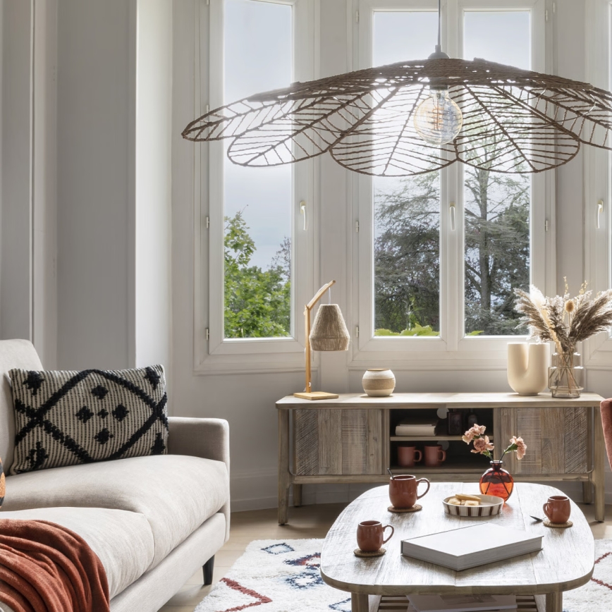 Atmosphera - Eπιτραπέζιο φωτιστικό KARLA 1xE27/40W/230V μπαμπού