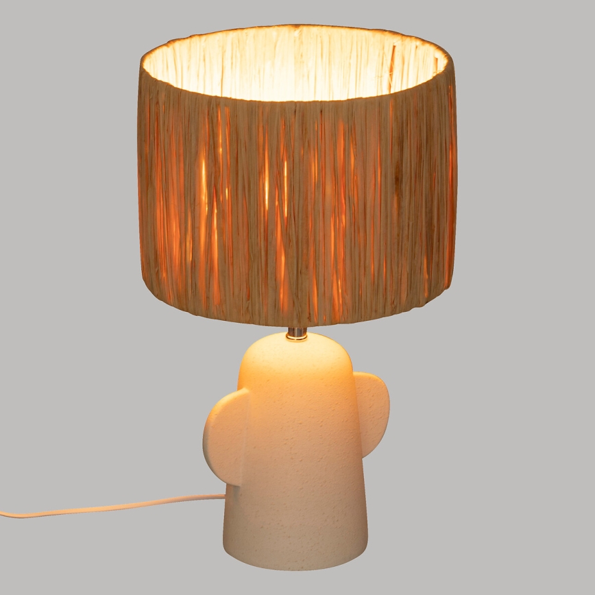 Atmosphera - Eπιτραπέζιο φωτιστικό RAIA 1xE27/40W/230V ίνες raffia