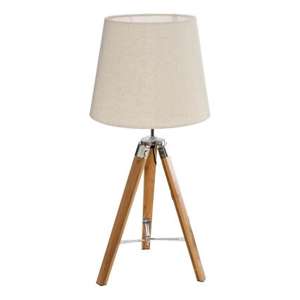 Atmosphera - Eπιτραπέζιο φωτιστικό RUNO 1xE27/25W/230V μπαμπού/κρεμ