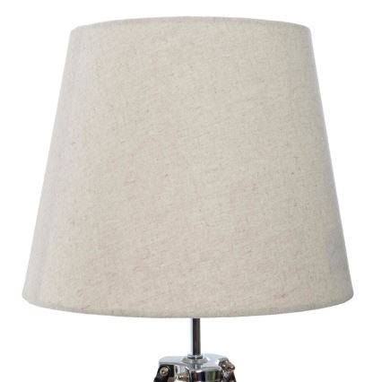 Atmosphera - Eπιτραπέζιο φωτιστικό RUNO 1xE27/25W/230V μπαμπού/κρεμ