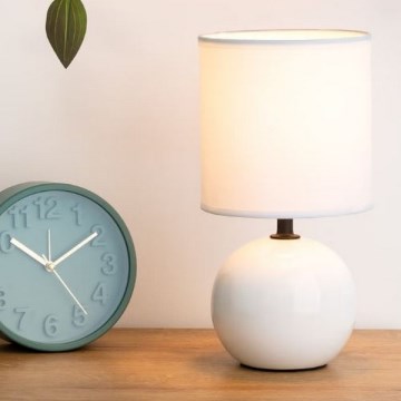 Atmosphera - Eπιτραπέζιο φωτιστικό TIMÉO 1xE14/60W/230V shiny λευκό