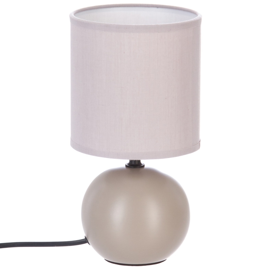 Atmosphera - Eπιτραπέζιο φωτιστικό TIMÉO 1xE14/60W/230V taupe/κρεμ