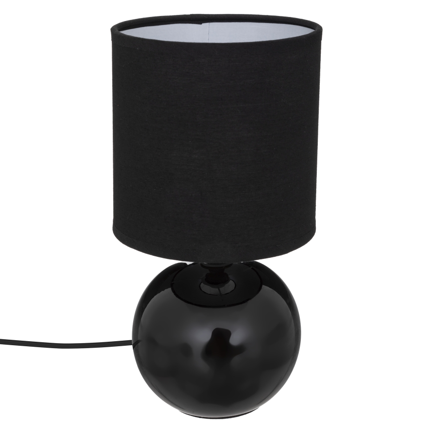 Atmosphera - Eπιτραπέζιο φωτιστικό TIMÉO 1xE14/60W/230V γυαλιστερό μαύρο