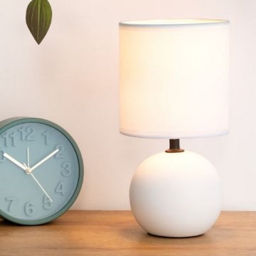 Atmosphera - Eπιτραπέζιο φωτιστικό TIMÉO 1xE14/60W/230V λευκό ματ