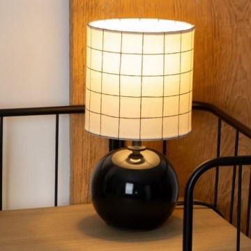 Atmosphera - Eπιτραπέζιο φωτιστικό TIMÉO 1xE14/60W/230V μαύρο/λευκό