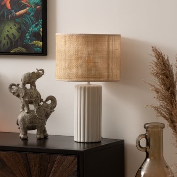Atmosphera - Eπιτραπέζιο φωτιστικό TYLIA 1xE14/60W/230V rattan