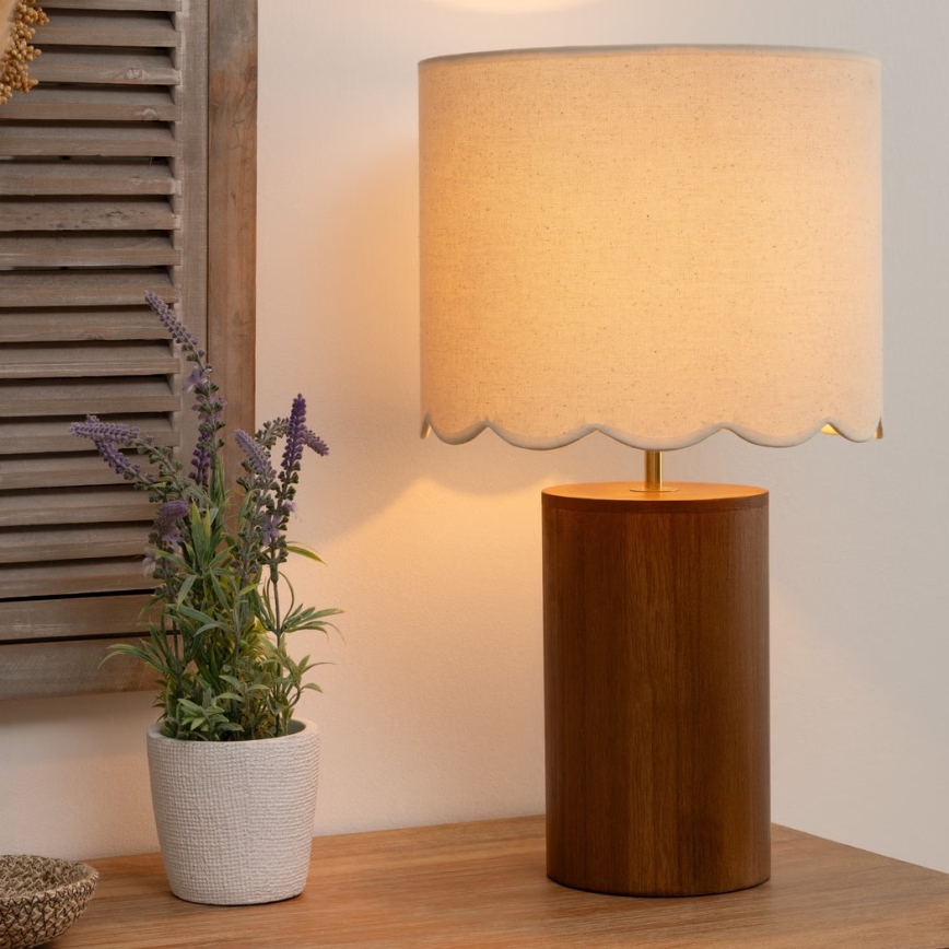 Atmosphera - Eπιτραπέζιο φωτιστικό VANIA 1xE27/40W/230V πεύκο