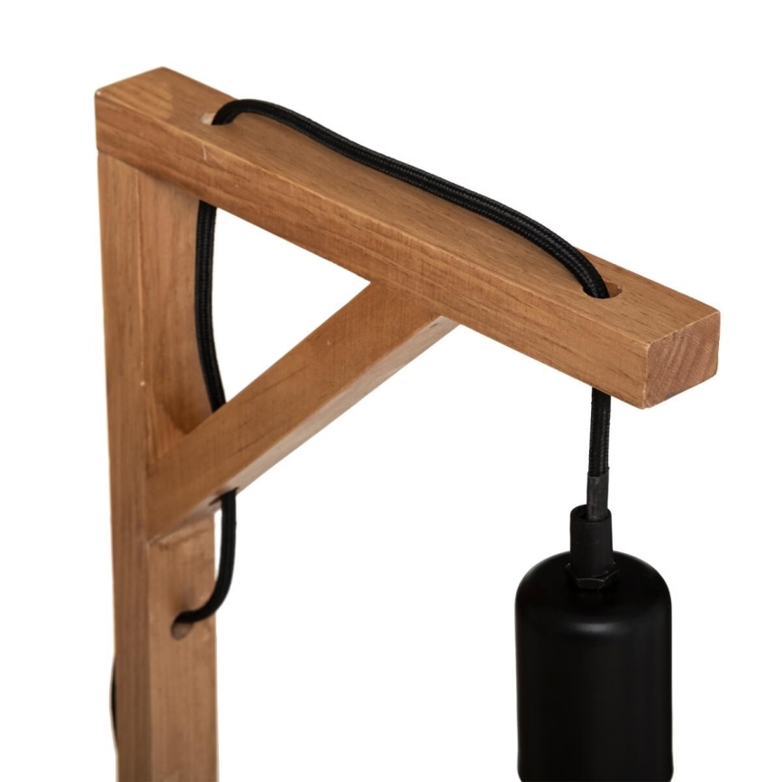 Atmosphera - Eπιτραπέζιο φωτιστικό WILD 1xE27/25W/230V πεύκο