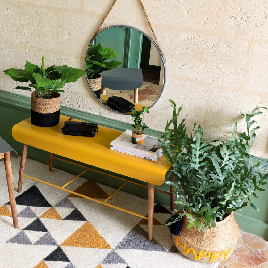 Atmosphera - Καθρέφτης τοίχου EDEN διάμετρος 38 cm μαύρο