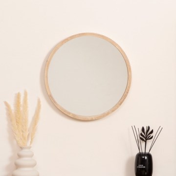 Atmosphera - Καθρέφτης τοίχου OLAV διάμετρος 52 cm paulownia