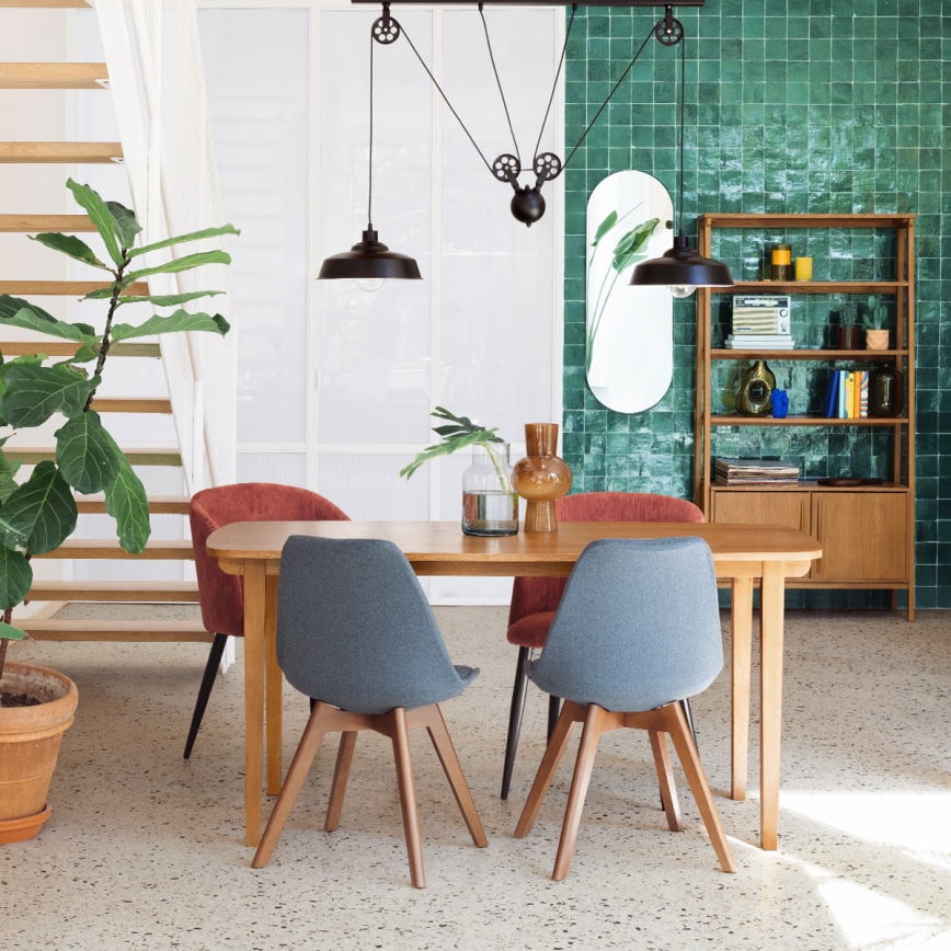 Atmosphera - Καθρέφτης τοίχου SELENA 112x40 cm μαύρο