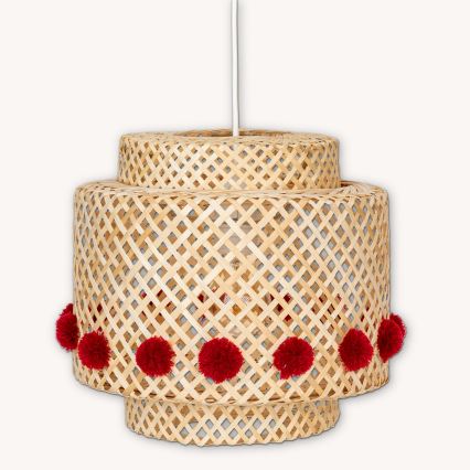 Atmosphera - Κρεμαστό φωτιστικό με καλώδιο LIBY 1xE27/25W/230V μπαμπού