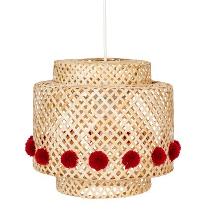 Atmosphera - Κρεμαστό φωτιστικό με καλώδιο LIBY 1xE27/25W/230V μπαμπού