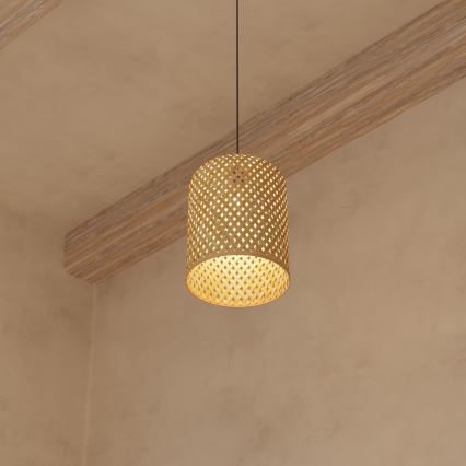 Atmosphera - Κρεμαστό φωτιστικό οροφής ALI 1xE27/40W/230V μπαμπού