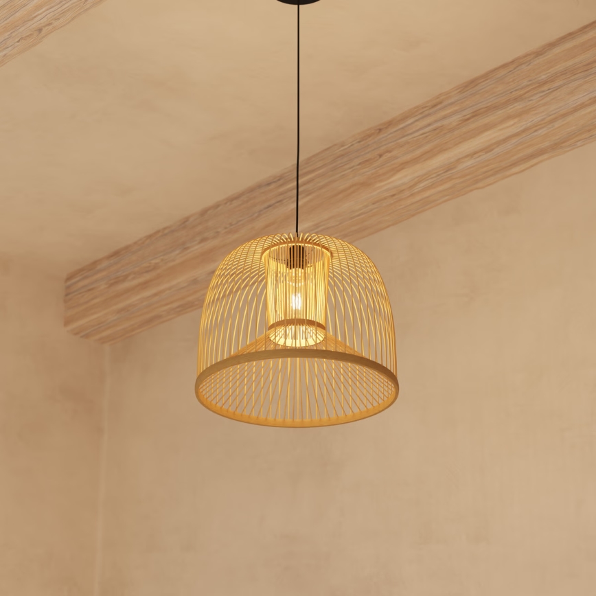 Atmosphera - Κρεμαστό φωτιστικό οροφής AMY 1xE27/40W/230V μπαμπού