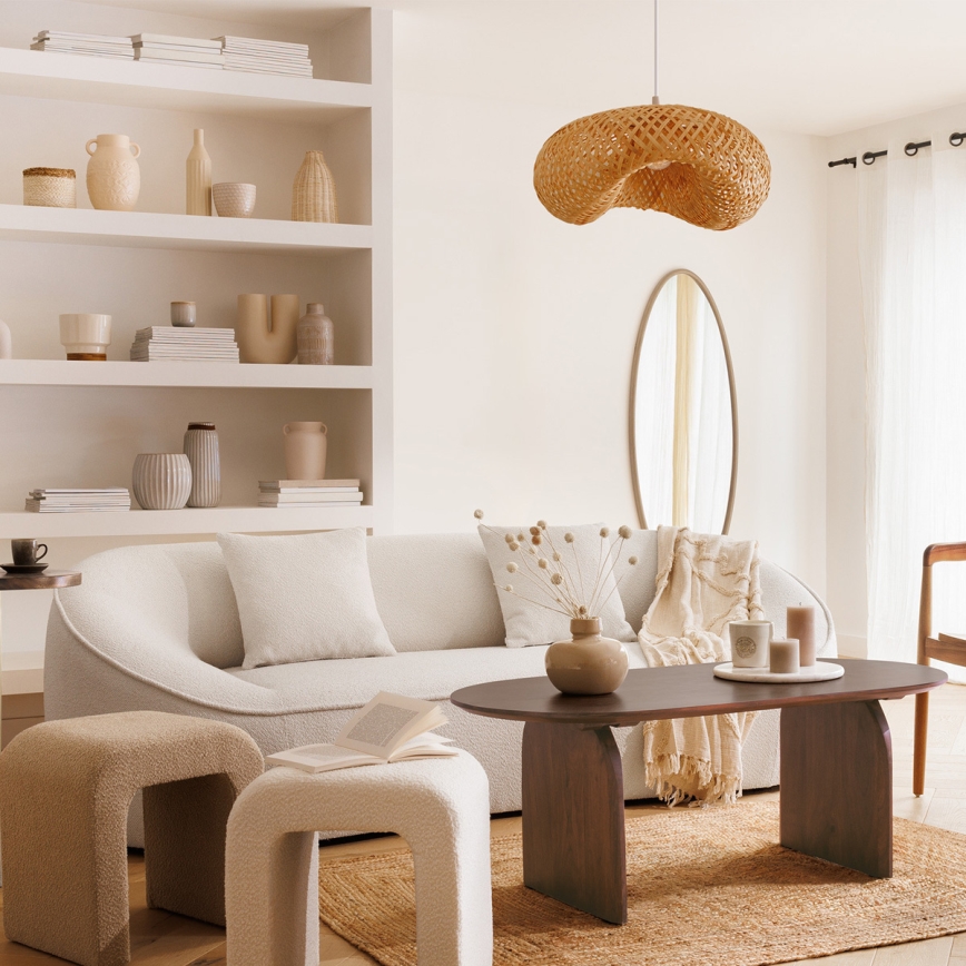 Atmosphera - Κρεμαστό φωτιστικό οροφής BEDDY 1xE27/40W/230V μπαμπού