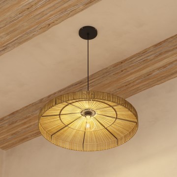 Atmosphera - Κρεμαστό φωτιστικό οροφής BELLAMY 1xE27/40W/230V γιούτα