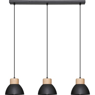 Atmosphera - Κρεμαστό φωτιστικό οροφής DESY 1xE27/40W/230V πεύκο