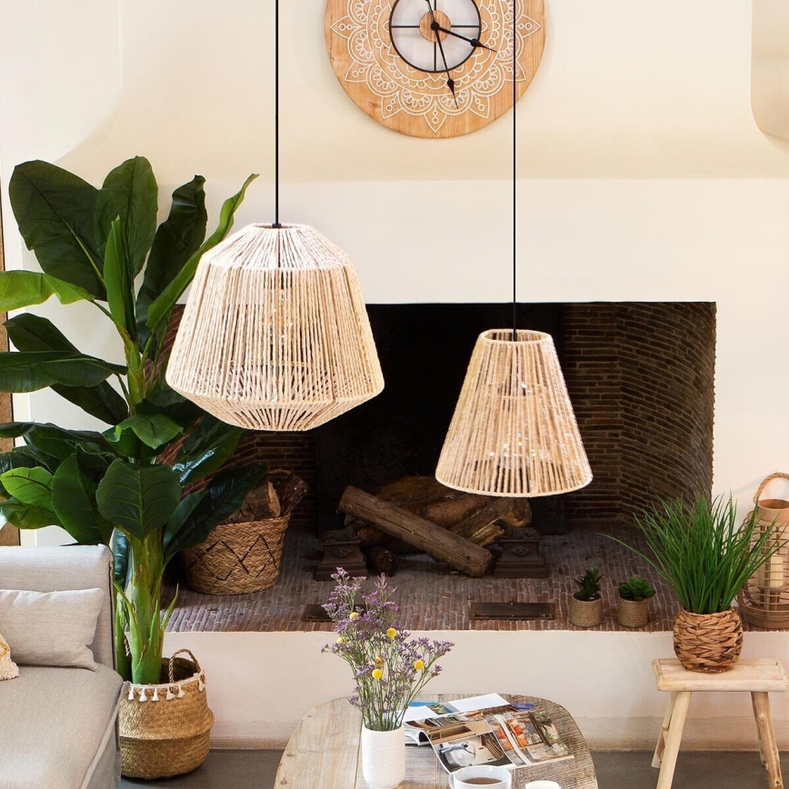 Atmosphera - Κρεμαστό φωτιστικό οροφής GIADA 1xE27/40W/230V γιούτα