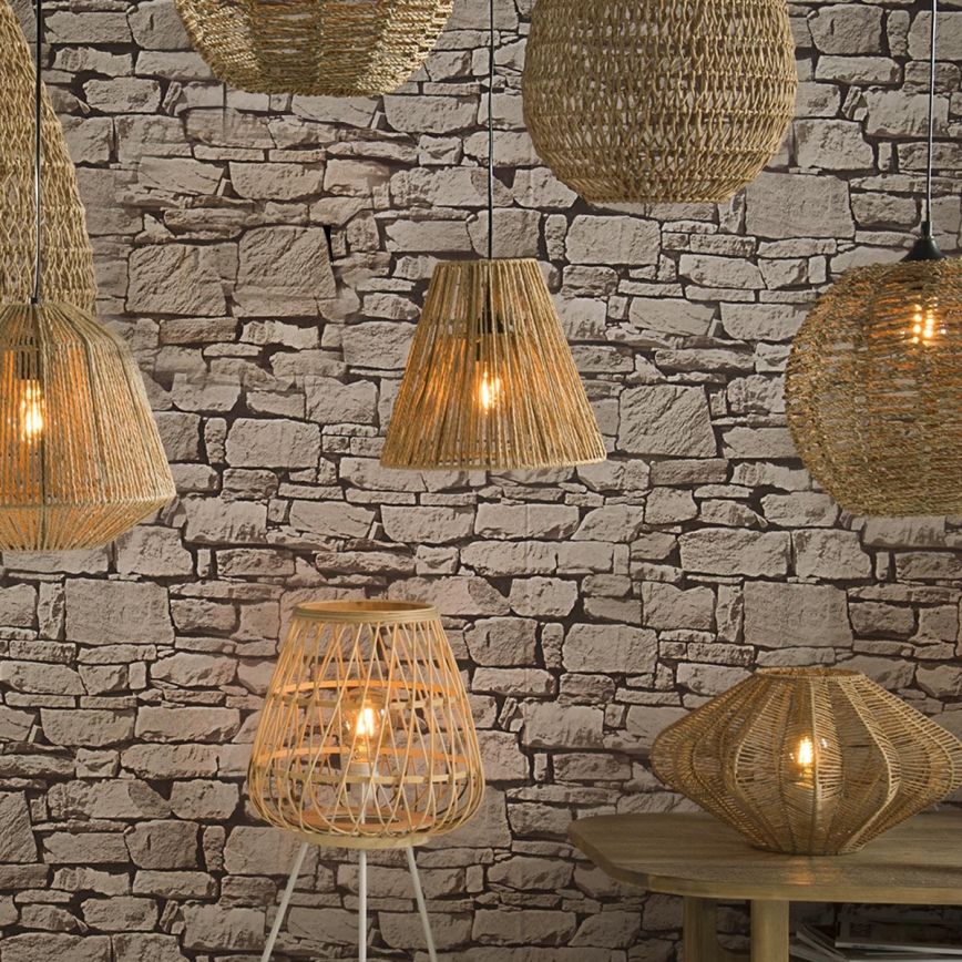 Atmosphera - Κρεμαστό φωτιστικό οροφής GIADA 1xE27/40W/230V γιούτα