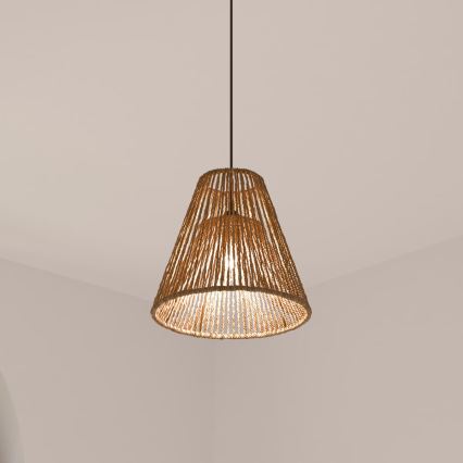 Atmosphera - Κρεμαστό φωτιστικό οροφής GIADA 1xE27/40W/230V γιούτα