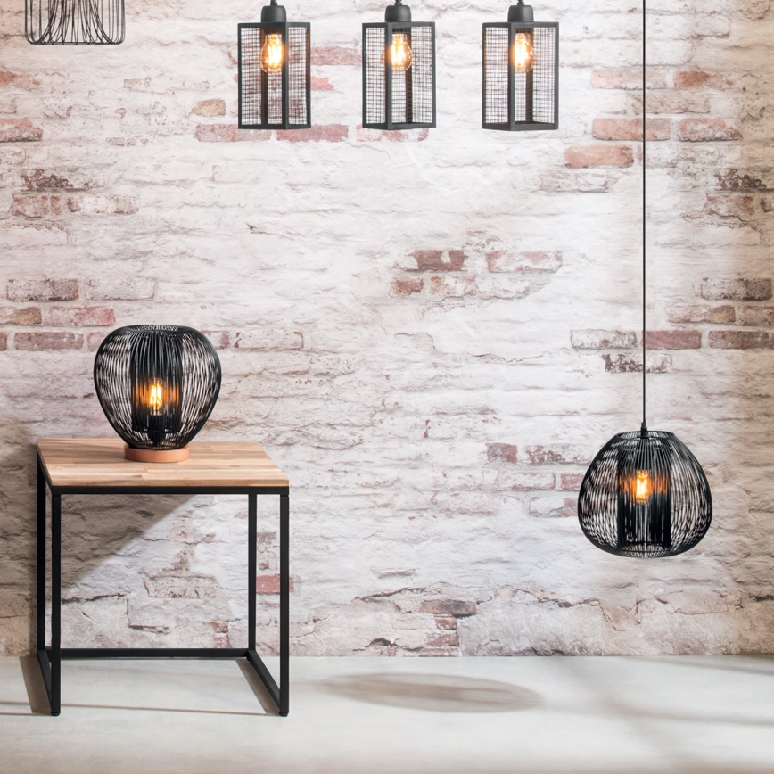 Atmosphera - Κρεμαστό φωτιστικό οροφής NODA 1xE27/40W/230V μαύρο