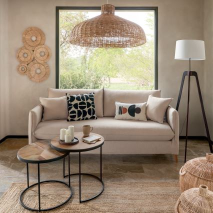 Atmosphera - Κρεμαστό φωτιστικό οροφής ORI 1xE27/40W/230V rattan