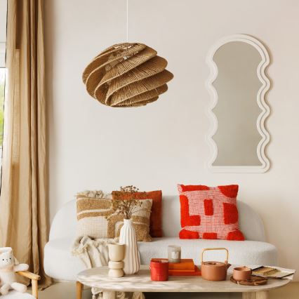 Atmosphera - Κρεμαστό φωτιστικό οροφής OZAN 1xE27/40W/230V γιούτα