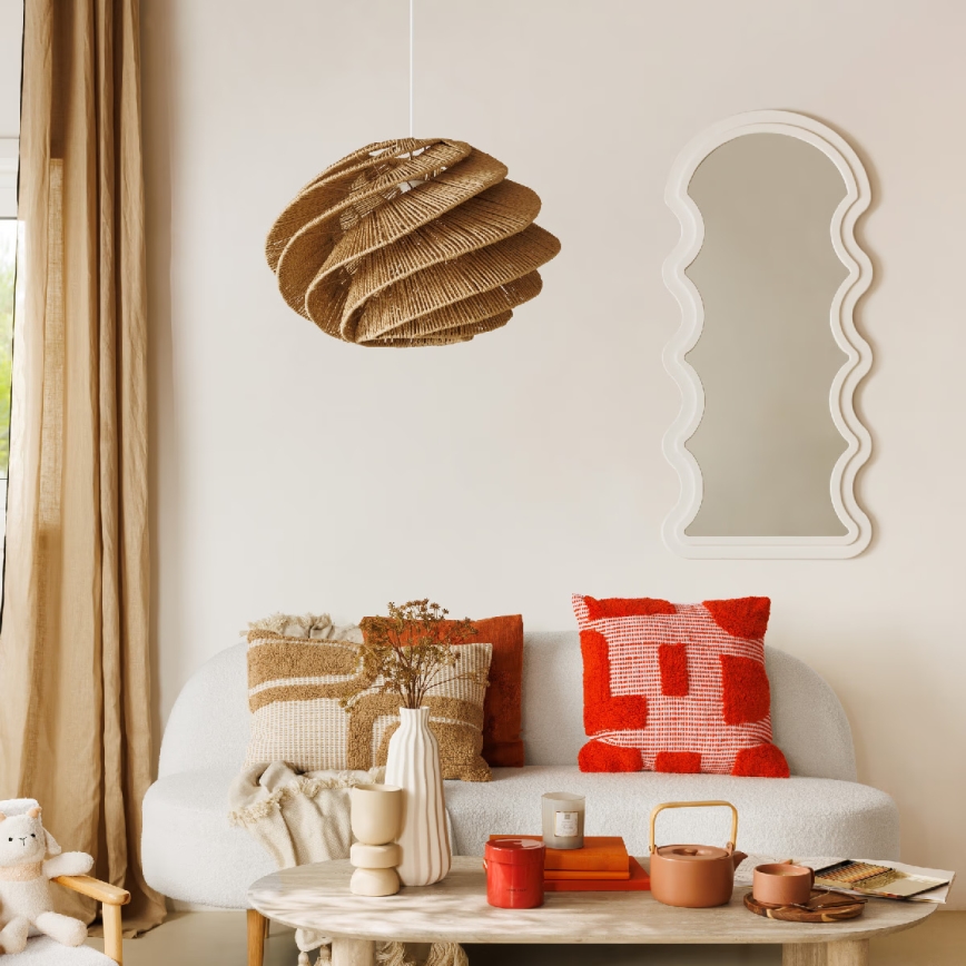 Atmosphera - Κρεμαστό φωτιστικό οροφής OZAN 1xE27/40W/230V γιούτα