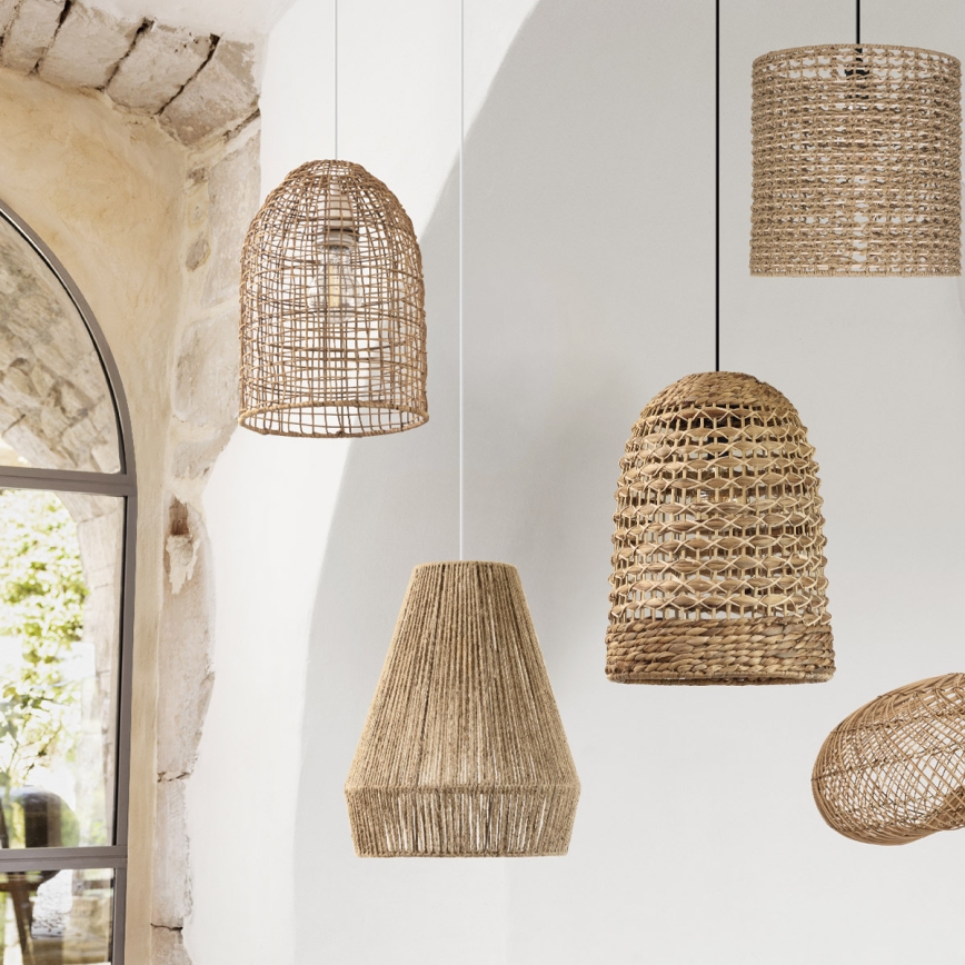 Atmosphera - Κρεμαστό φωτιστικό οροφής PALM 1xE27/40W/230V γιούτα