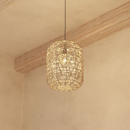 Atmosphera - Κρεμαστό φωτιστικό οροφής RAAHE 1xE27/40W/230V γιούτα