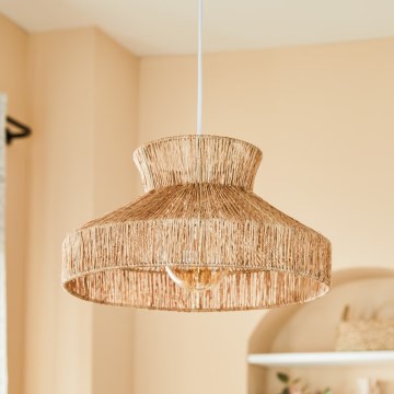 Atmosphera - Κρεμαστό φωτιστικό οροφής ZELIA 1xE27/40W/230V γιούτα